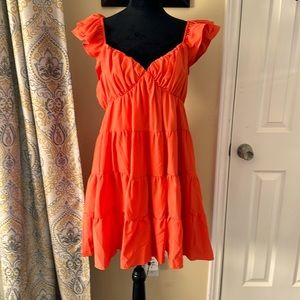 Casual summer knee length boutique dress